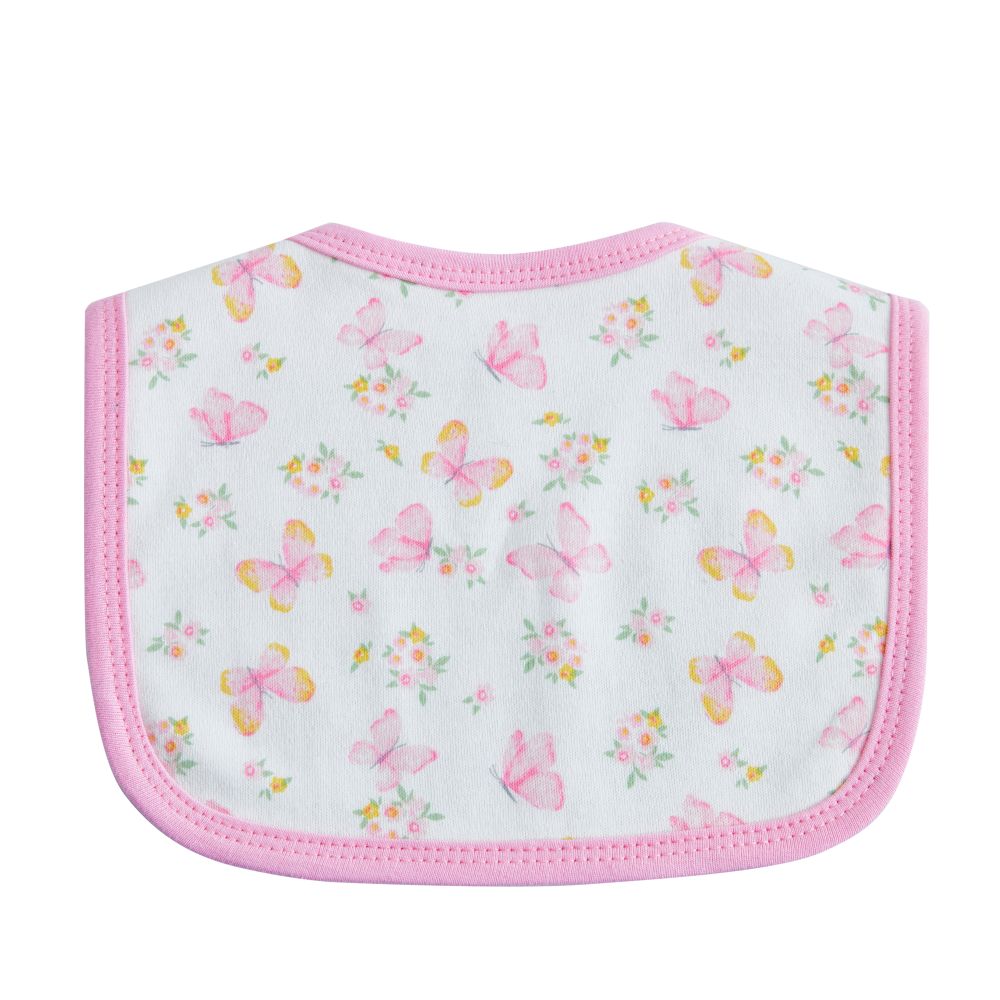 Big Softies 3 Pack Applique And Printed Bibs – Butterfly