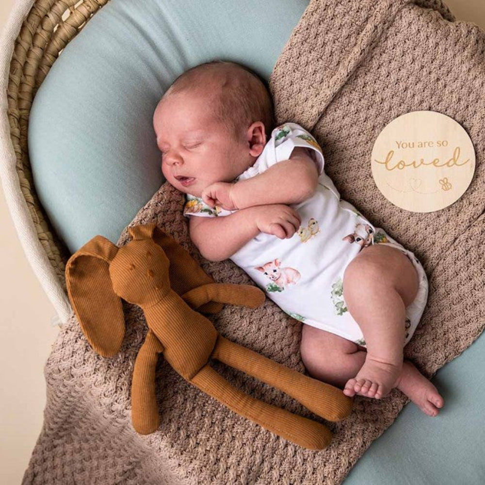 Snuggle Hunny Organic Short Sleeve Bodysuit - Farm