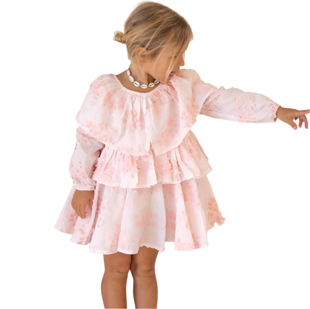 Walnut Fifi Dress - Pink Broderie