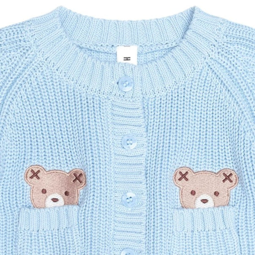 Huxbaby Baby Blue Fisherman Cardi