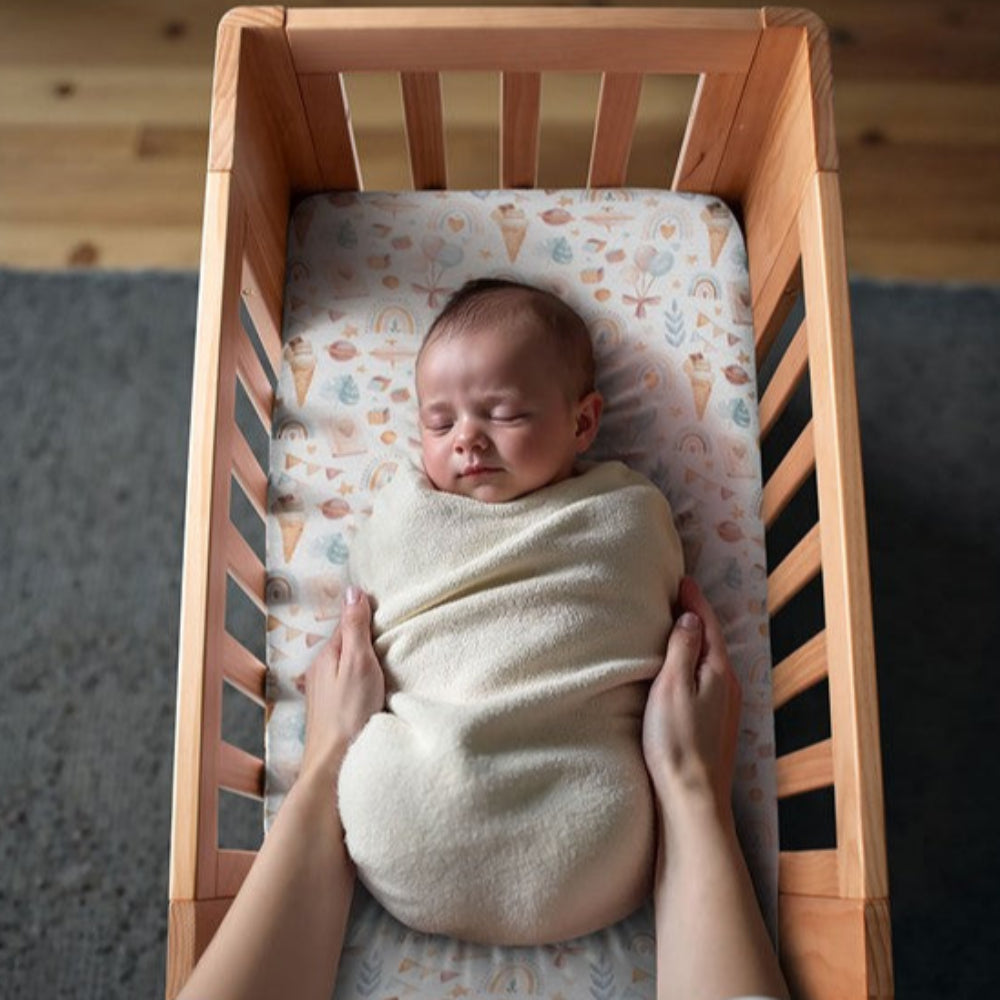 Cocoon Furniture Co Sleeper/Bassinet Fitted Sheet - Slumber Party