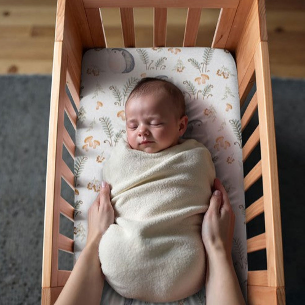 Cocoon Furniture Co Sleeper/Bassinet Fitted Sheet - Harper Hedgehog