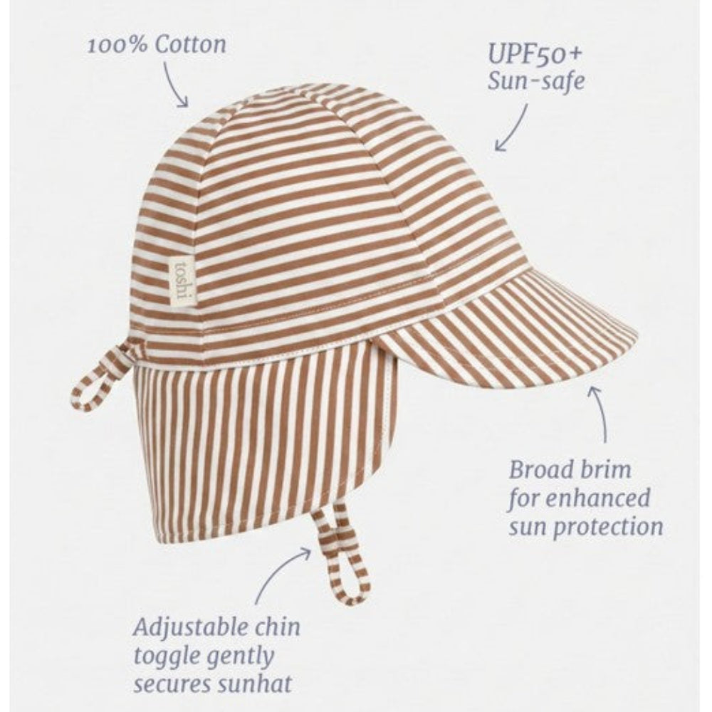 Toshi Flap Cap Mini - Mocha