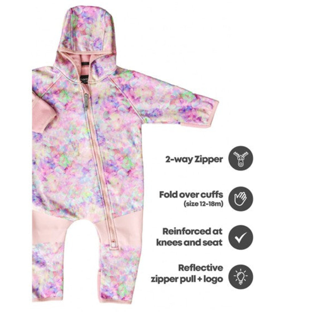 Therm All-Weather Fleece Onesie - Pretty Petals