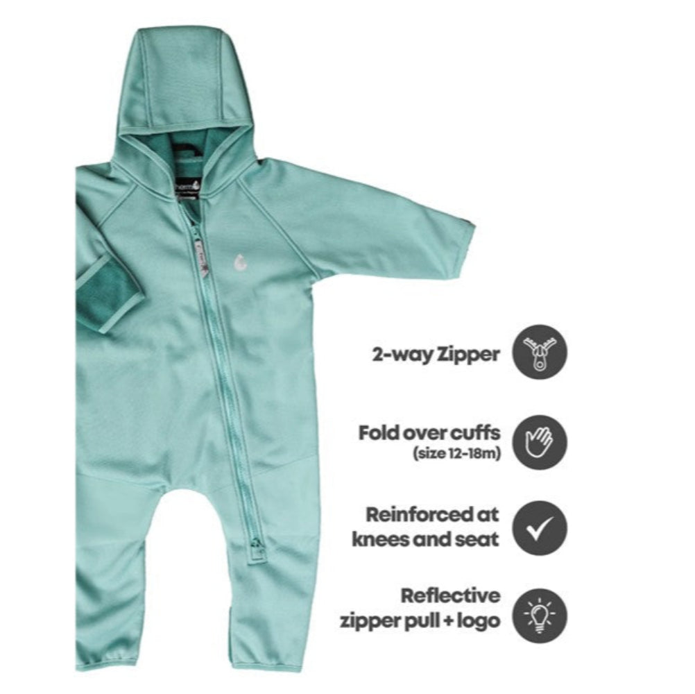 Therm All-Weather Fleece Onesie - Seafoam