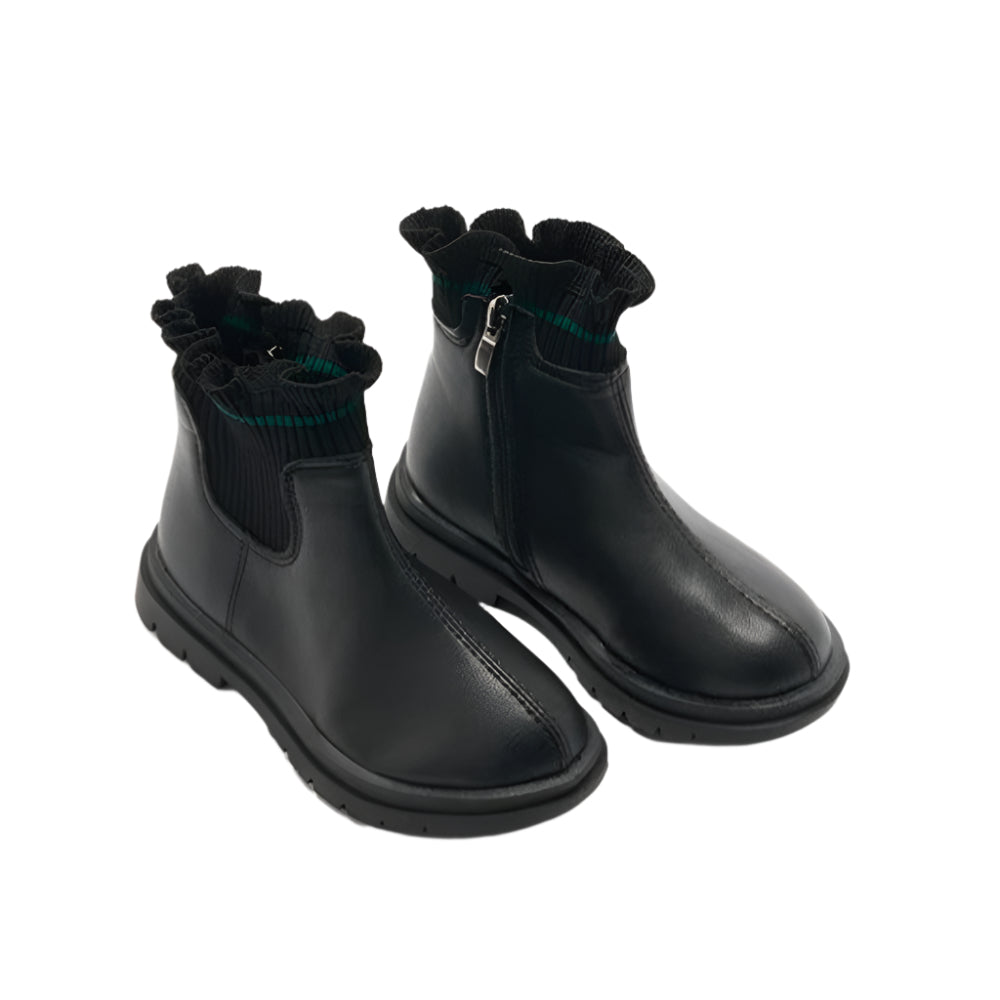 Walnut Flora Boot - Black