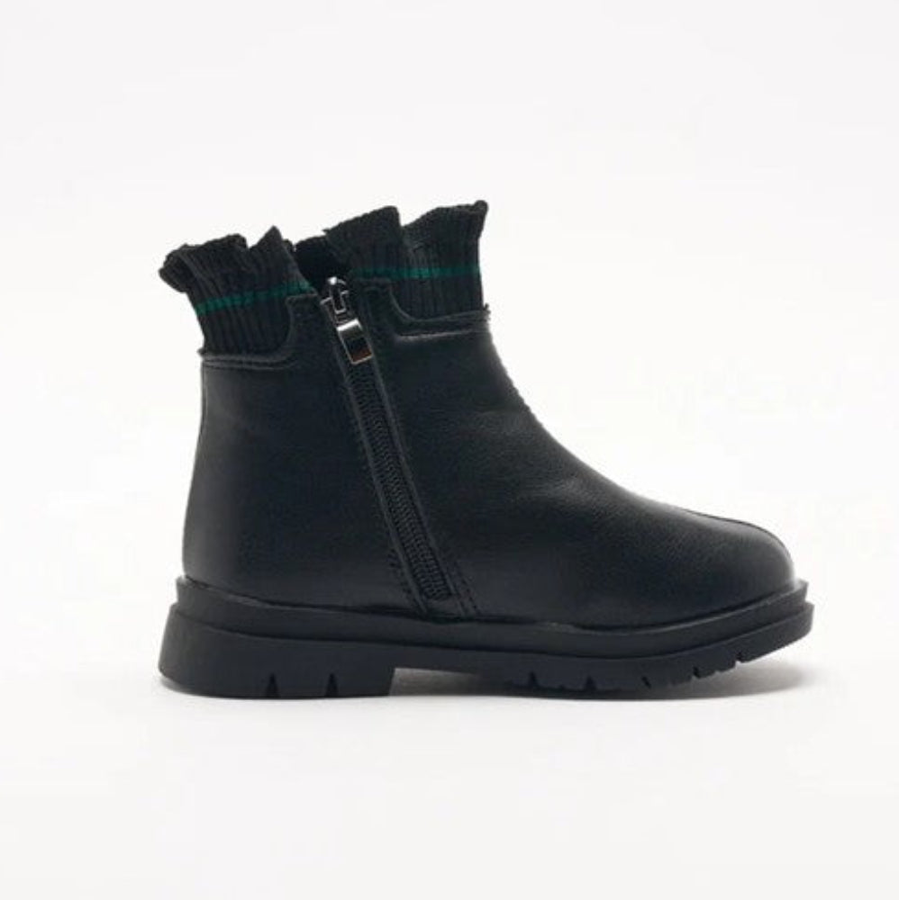 Walnut Flora Boot - Black