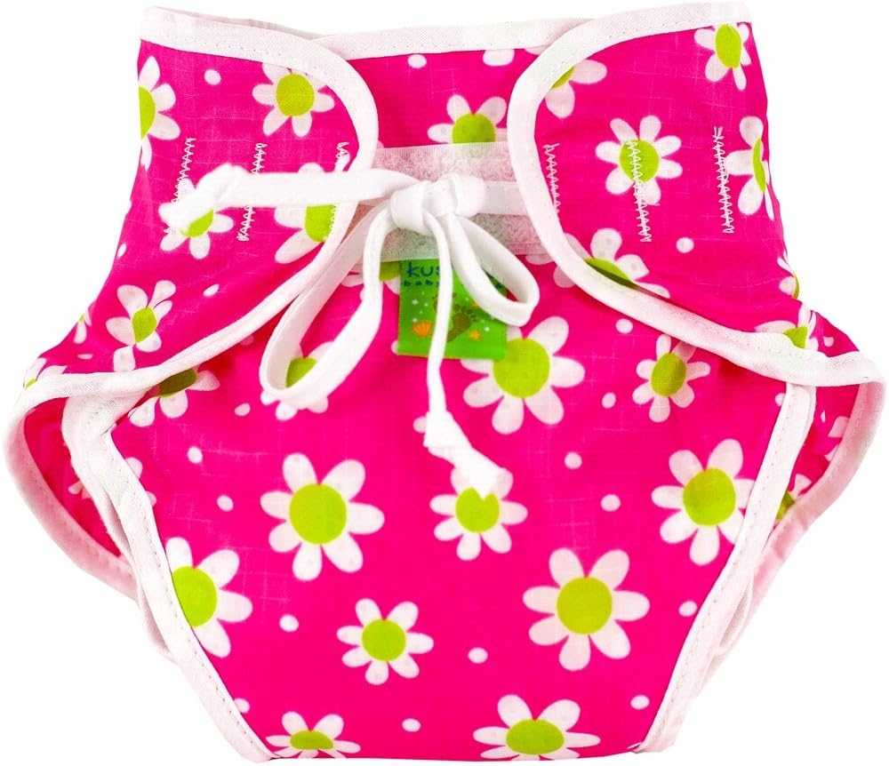 Kushies Swimsuit Nappy Fuschia Daisy