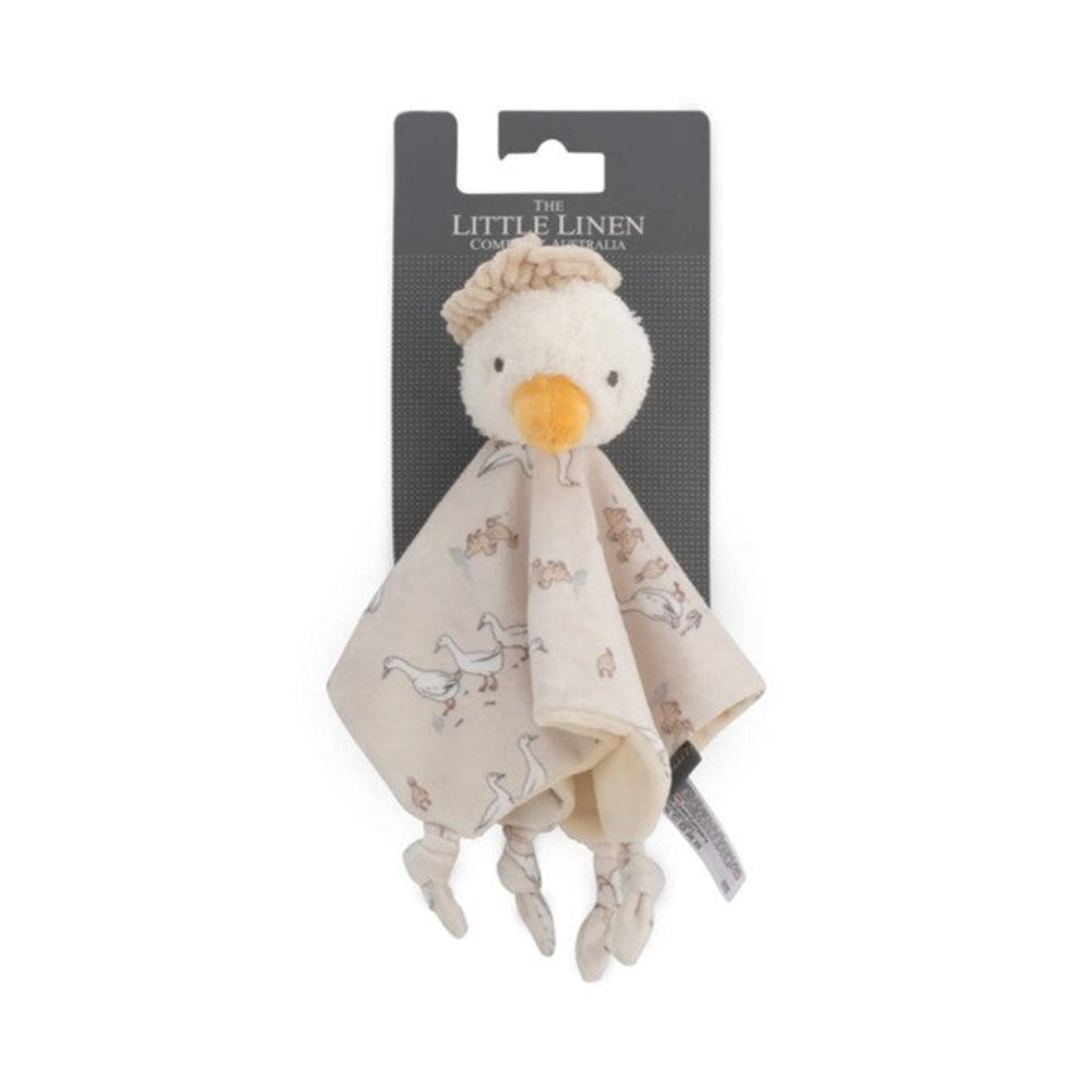 Little Linen Lovie Comforter - Fuzzy Duck