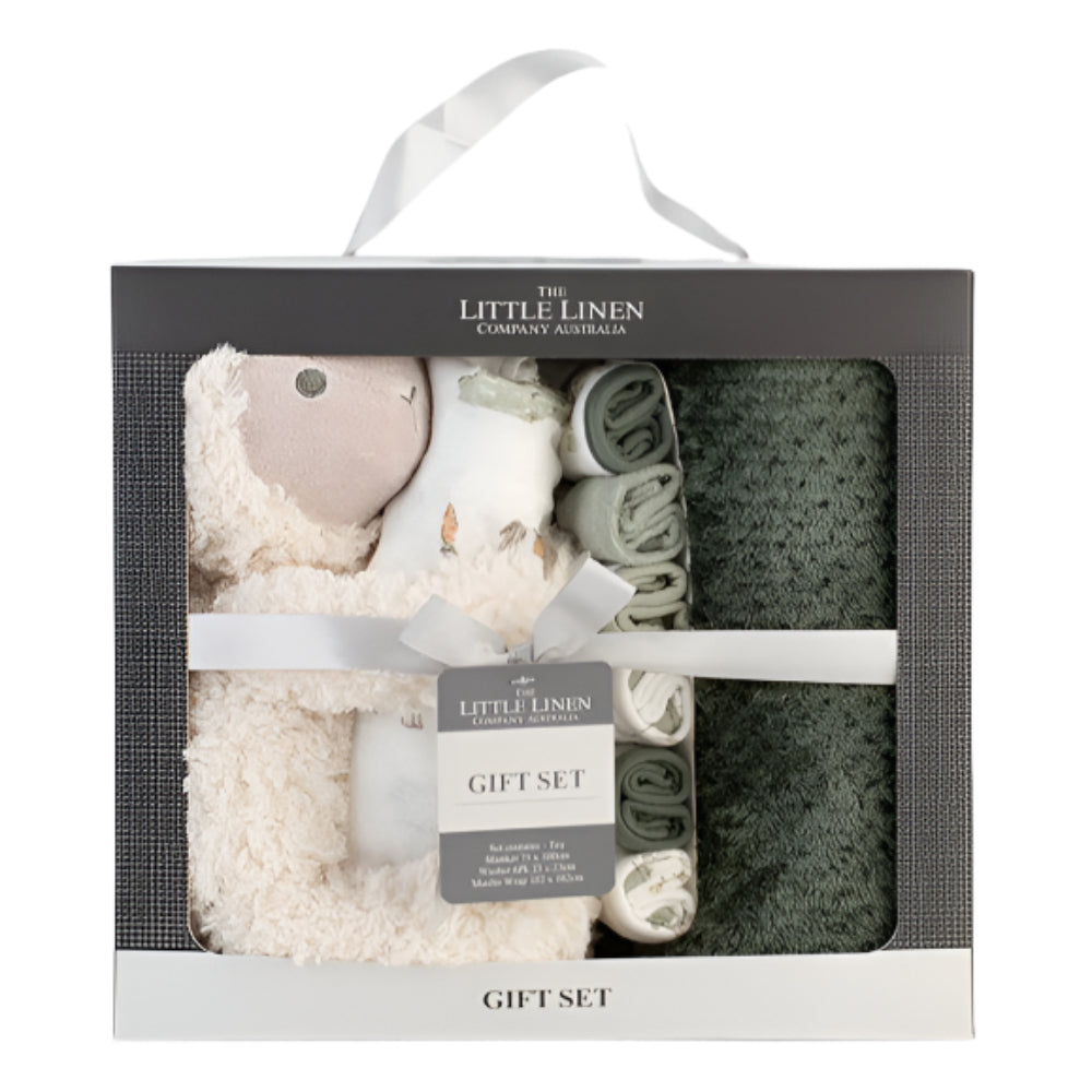 Little Linen Boxed Gift Set - Farmyard Lamb