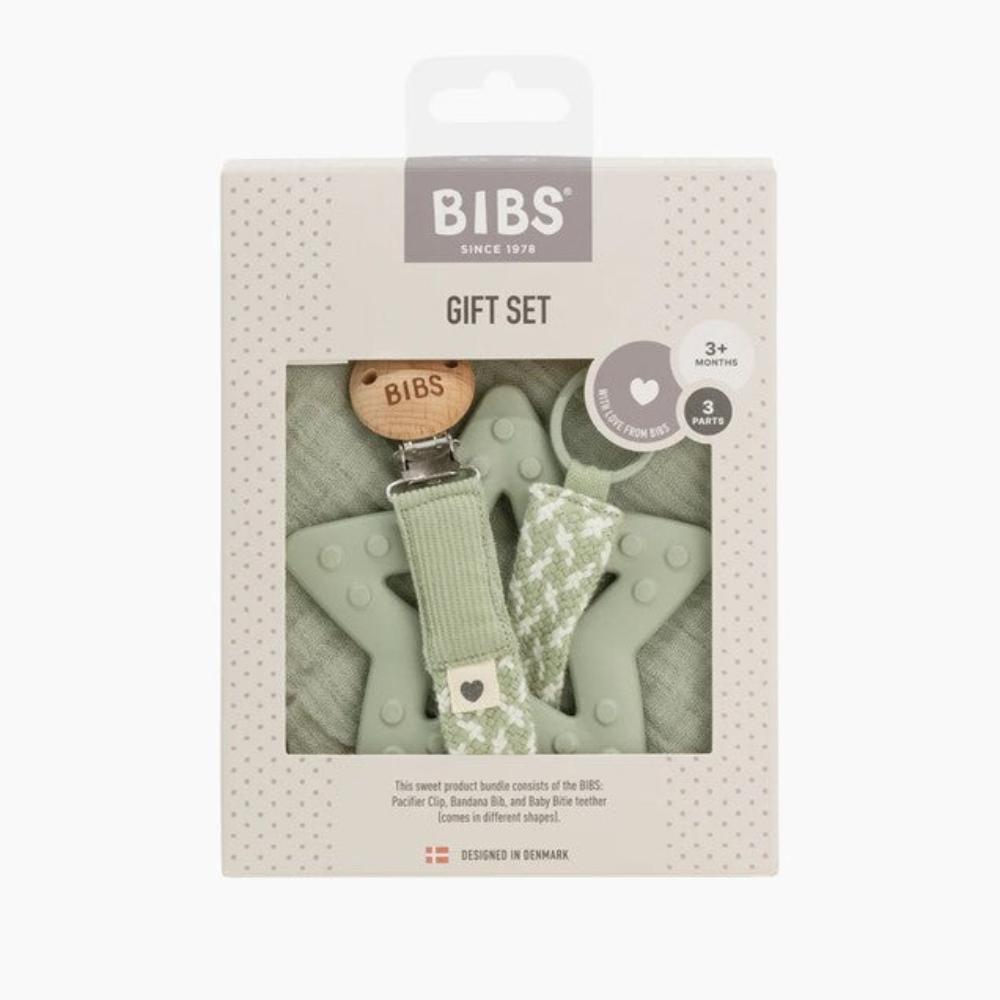 Bibs My First 6 Months Gift Set - Sage