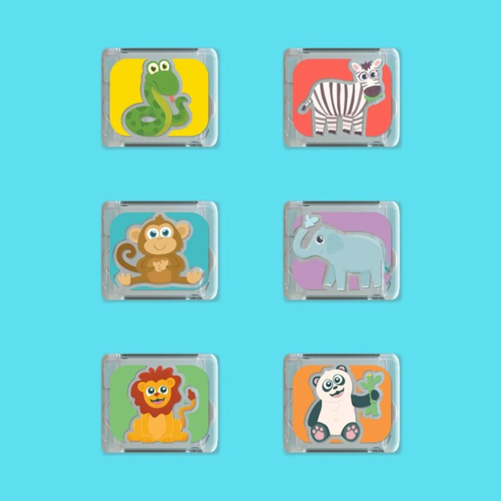 Glo Pals - Limited Edition Light Up Cubes - 6 pk - Zoo Animals