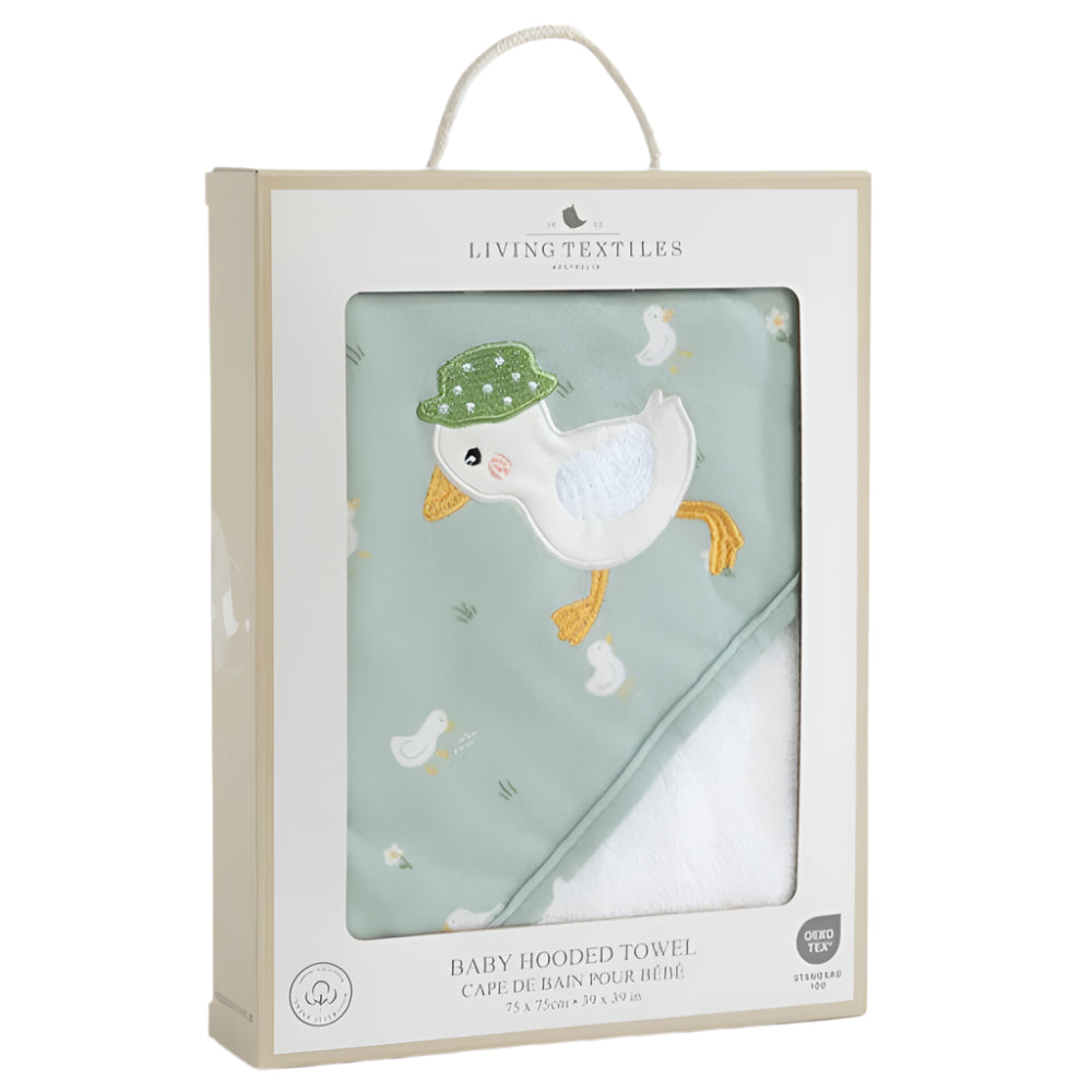 Living Textiles Hooded Towel - Goosey Goosey