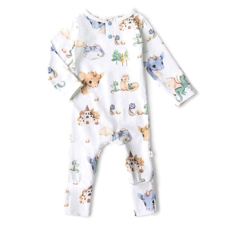 Snuggle Hunny Organic Growsuit - Dragon
