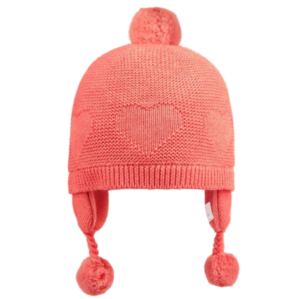 Toshi Organic Earmuff Beanie - Heart/Paprika