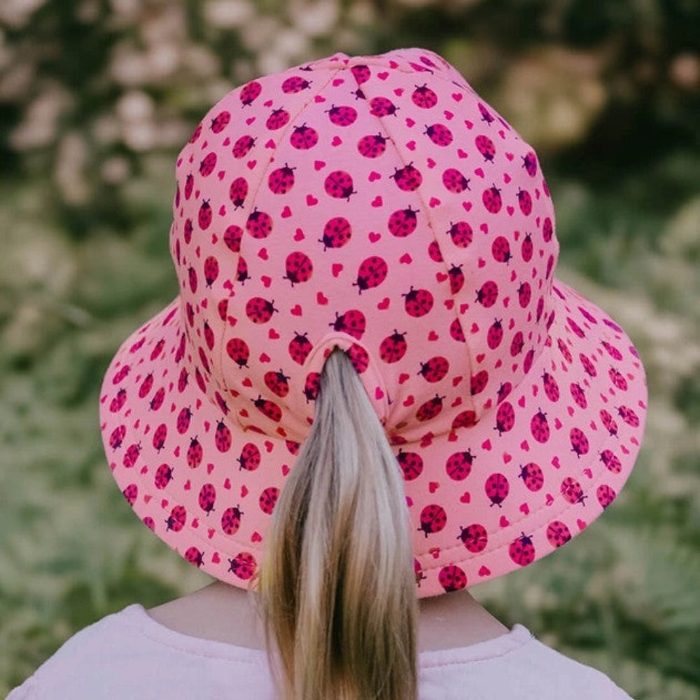 Bedhead Ponytail Bucket Sun Hat - Ladybug