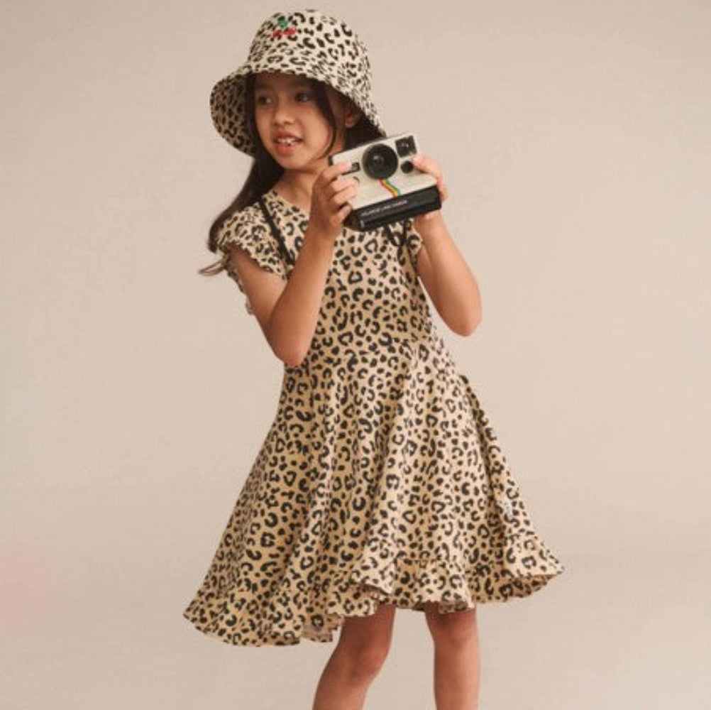 Huxbaby Leopard S/Slv Swing Dress
