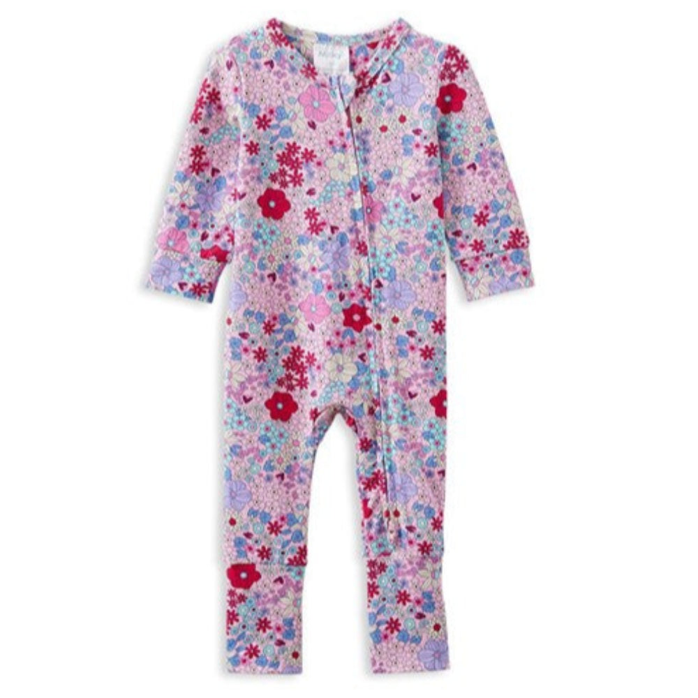 Milky Clothing Lilac Bloom Zip Romper