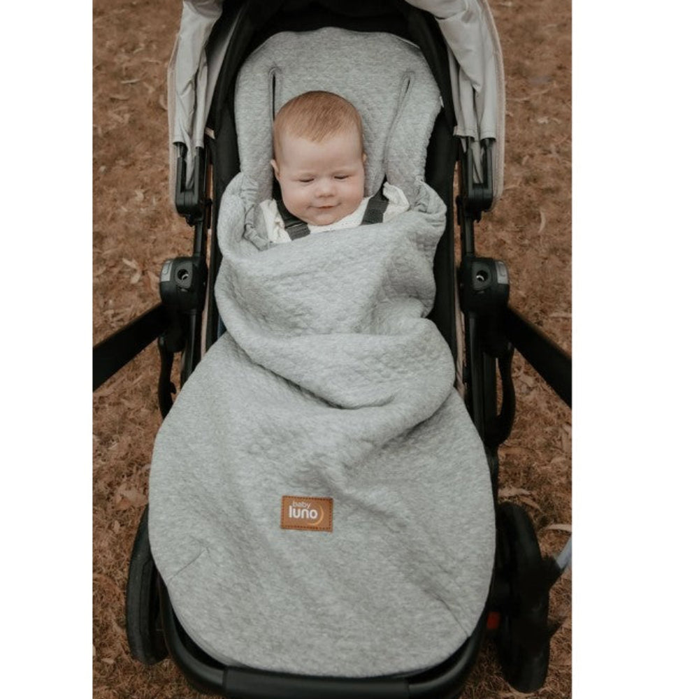 Baby Luno LITE Footmuff Pram Liner - Grey