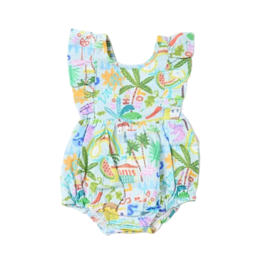 Walnut Matteo Romper - Vacay Yay