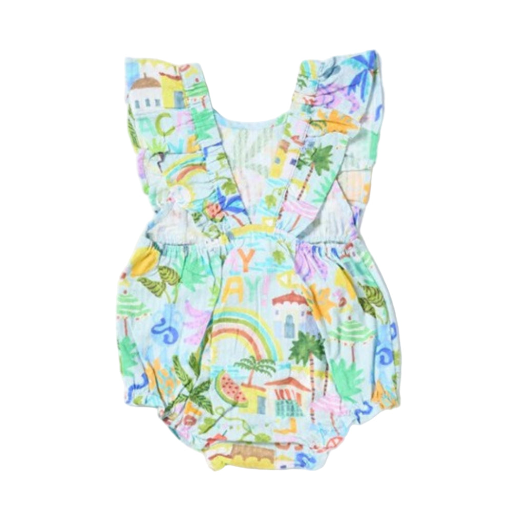 Walnut Matteo Romper - Vacay Yay