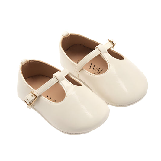 Walnut Mini Audrey Mary Jane - Cream