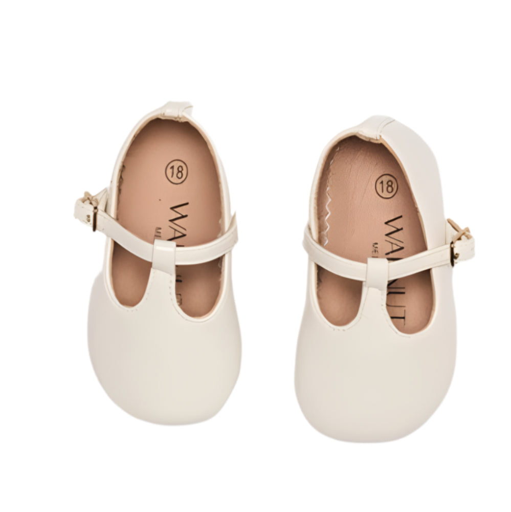 Walnut Mini Audrey Mary Jane - Cream