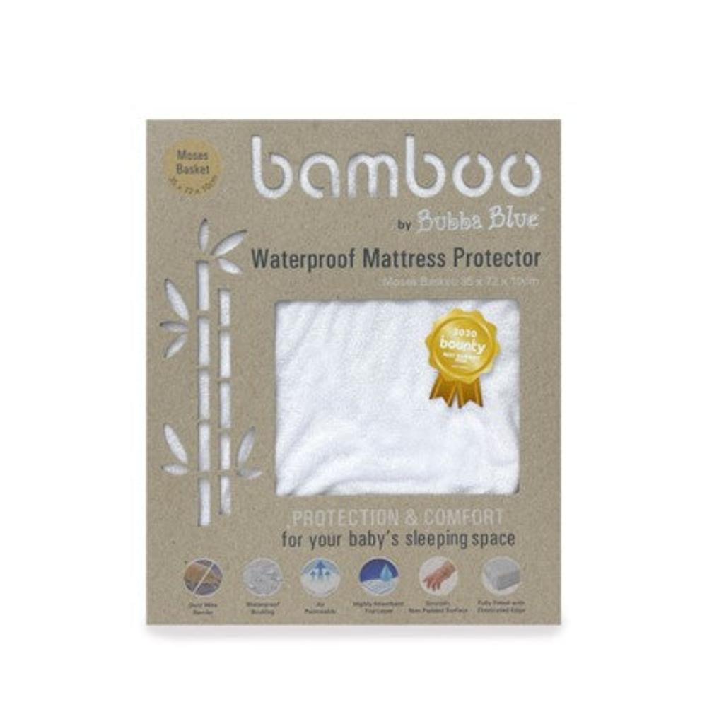 Bubba Blue Bamboo Mattress Protector Moses Basket