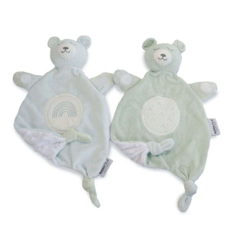 Bubba Blue Nordic Security Blanket 2 pk Dusty Sky/Mint