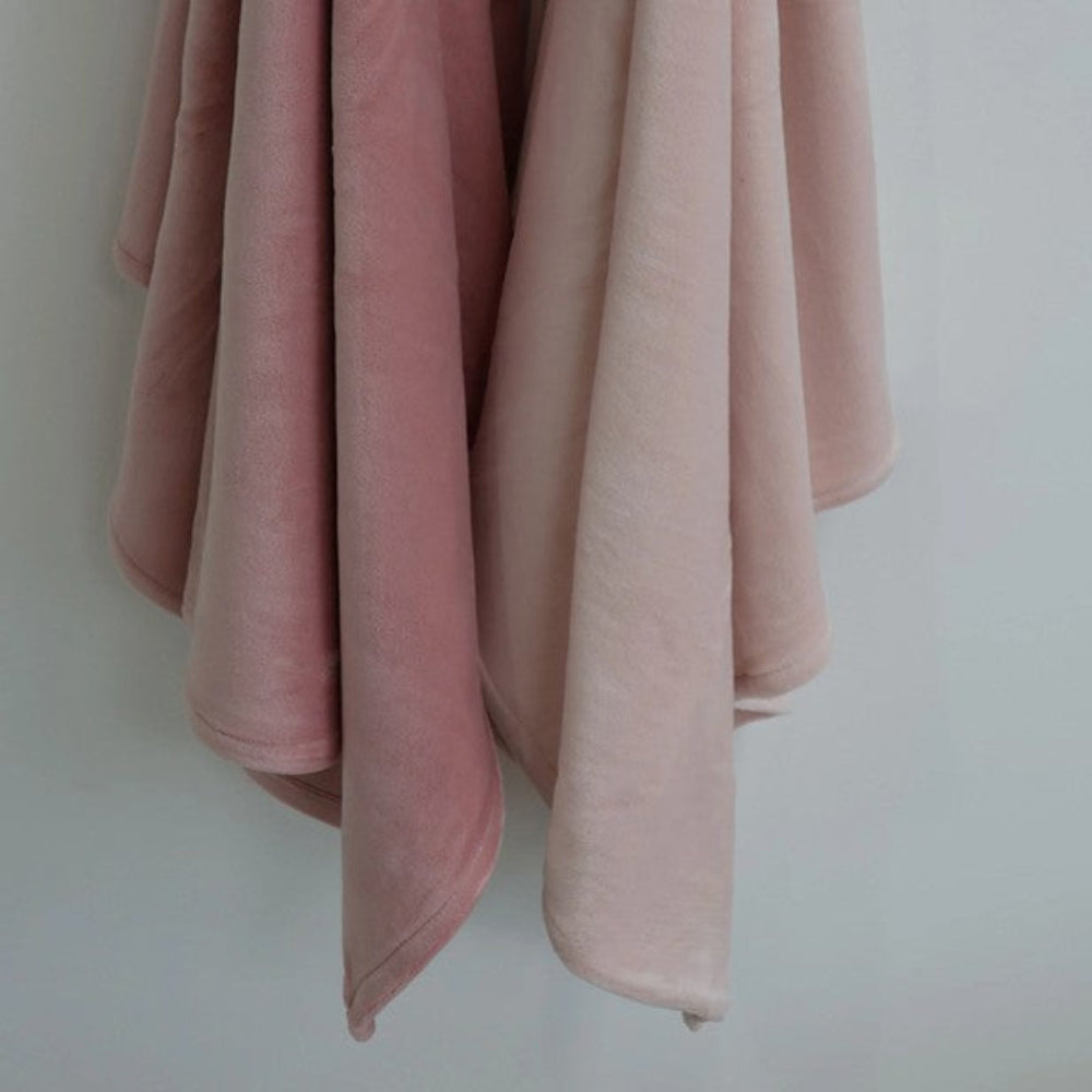 Bubba Blue Nordic 2 pk Stretchy Velour Cuddle Blankets - Berry/Rose