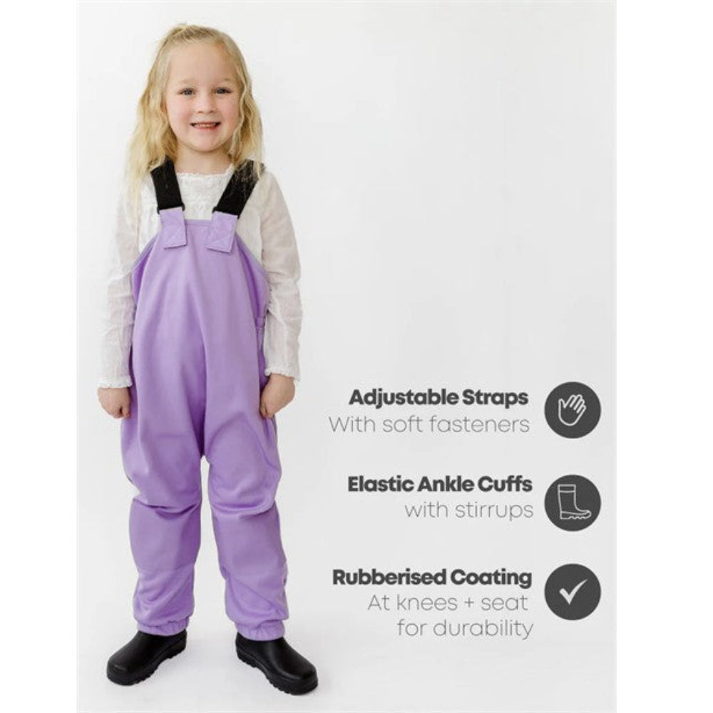 Therm All-Weather Fleece Overalls - Periwinkle