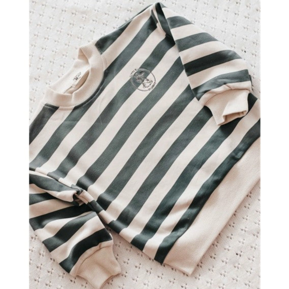 Bencer and Hazelnut Bunny Sweater - Peacock Stripe