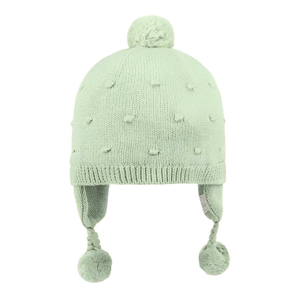 Toshi Organic Earmuff Beanie Popcorn - Matcha