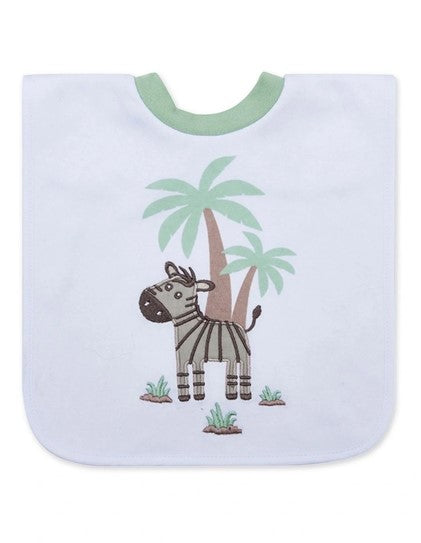 Snugtime Bib Popover 3 Pk - Zebra