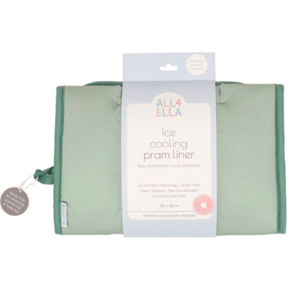 All4Ella Ice Cooling Pram Liner - Sage