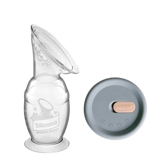 Haakaa Silicone Breast Pump & Cap Set - 150 ml