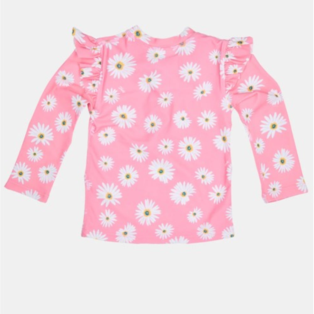 Toshi Swim Rashie Long Sleeve Ripple - Daisy Watermelon