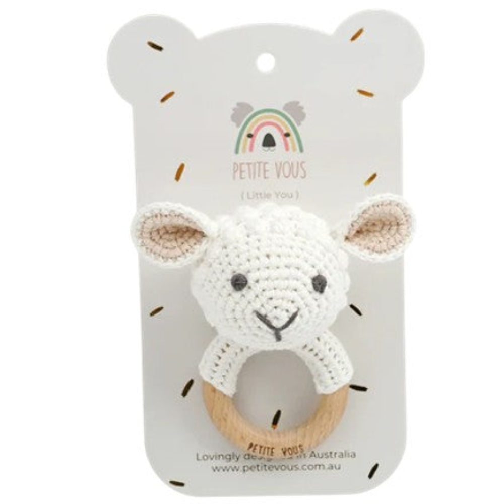 Petite Vous Crochet Ring Rattle - Lulu Lamb