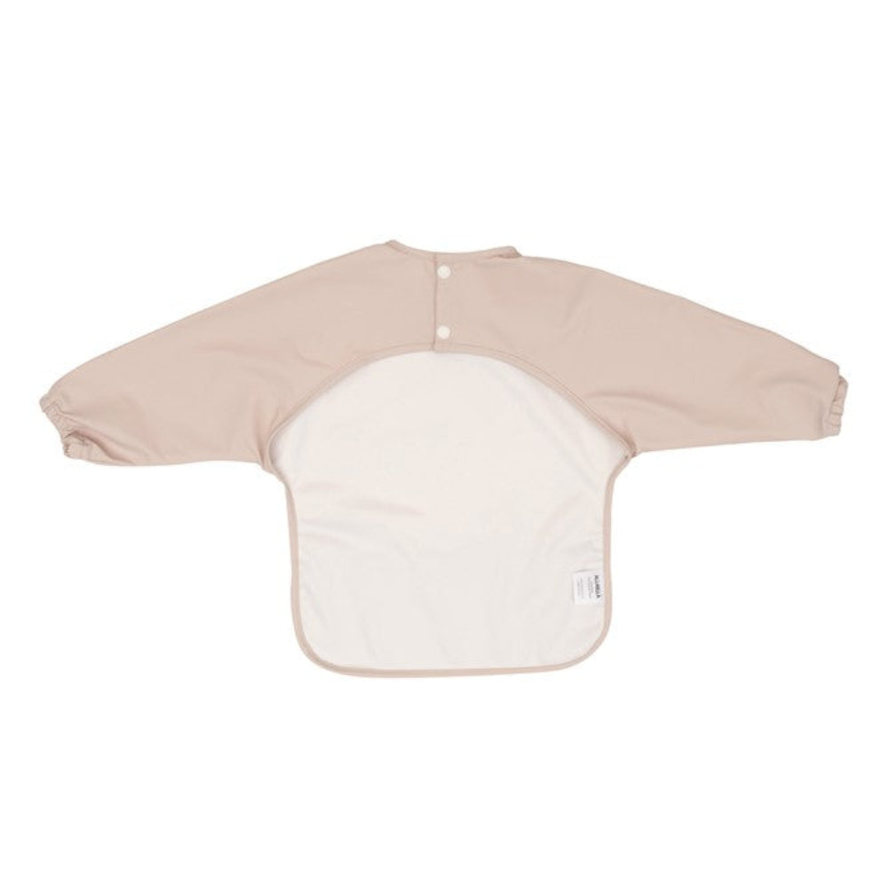 All4Ella Recycled Long Sleeve Bib - Two Tone Light Pink