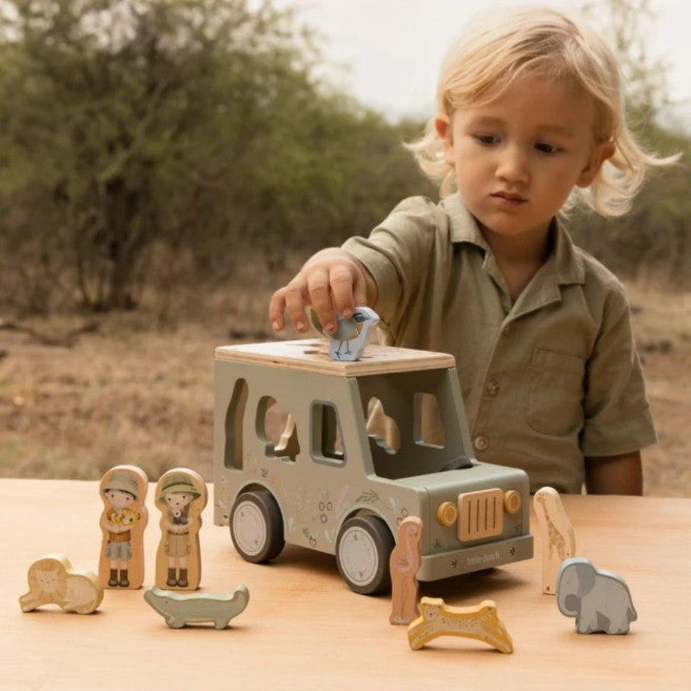 Little Dutch Safari Friends Shape Sorter Safari Car