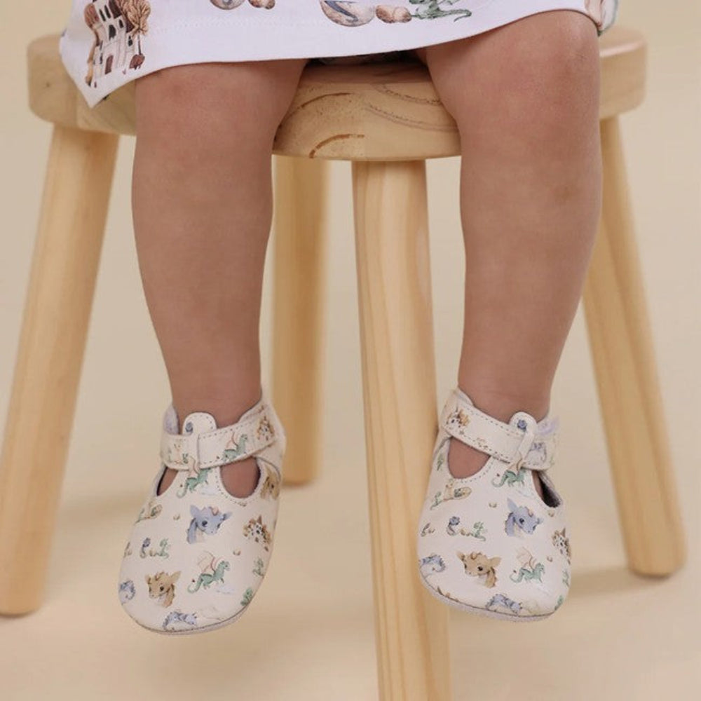 Snuggle Hunny Bobux T-Bar Shoes - Dragon