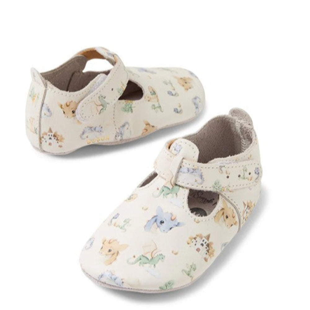 Snuggle Hunny Bobux T-Bar Shoes - Dragon