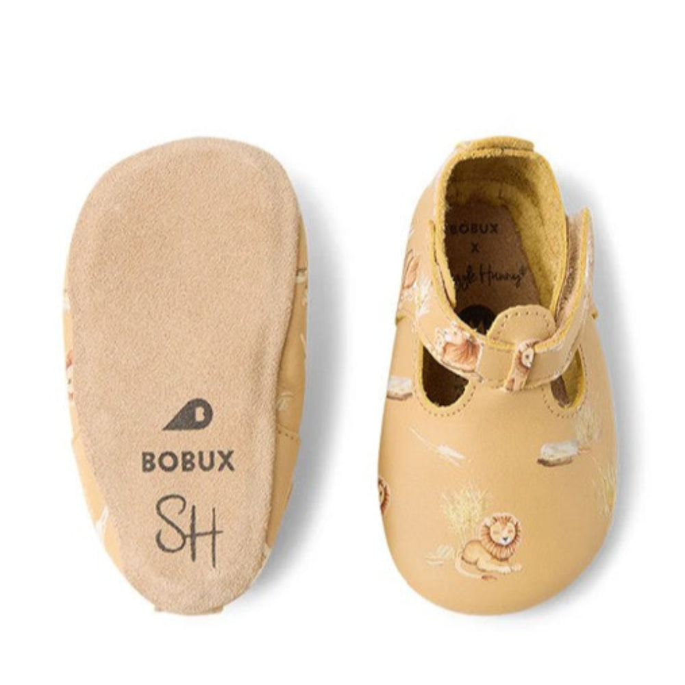 Snuggle Hunny Bobux T-Bar Shoes - Roar