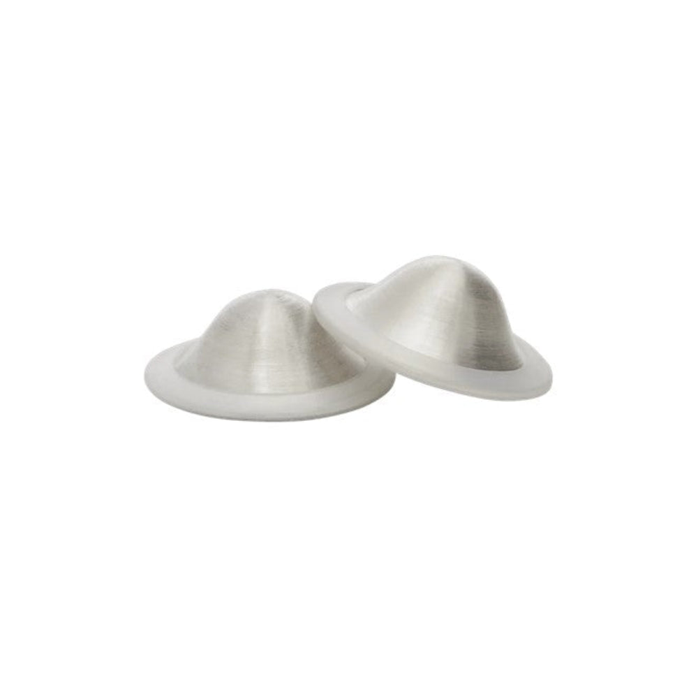 New Beginnings Silver Nursing Cups - Medium
