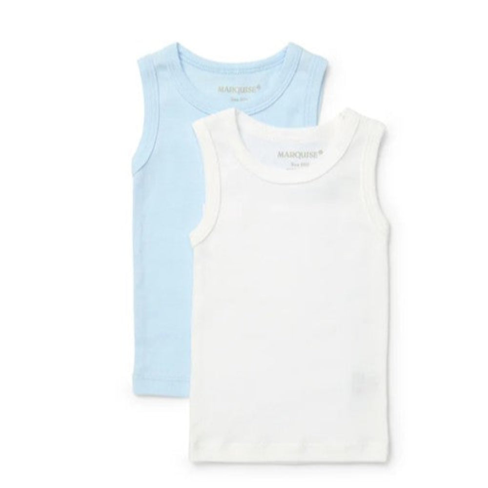 Marquise Singlets 2 Pk Blue/White
