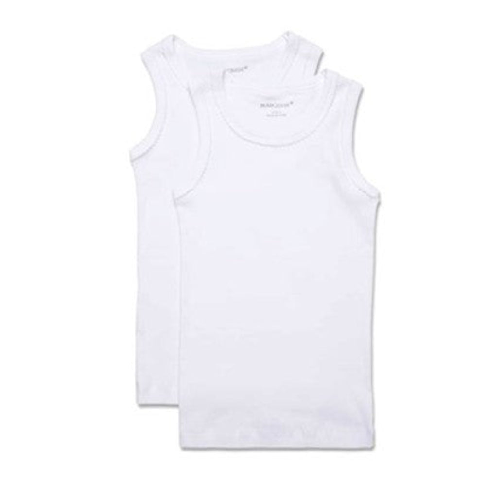 Marquise Singlet 2 Pk - White Scallop Binding