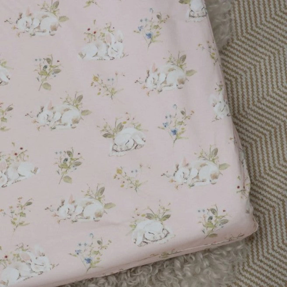 Bubba Blue Change Mat Cover - Sleeping Bunny