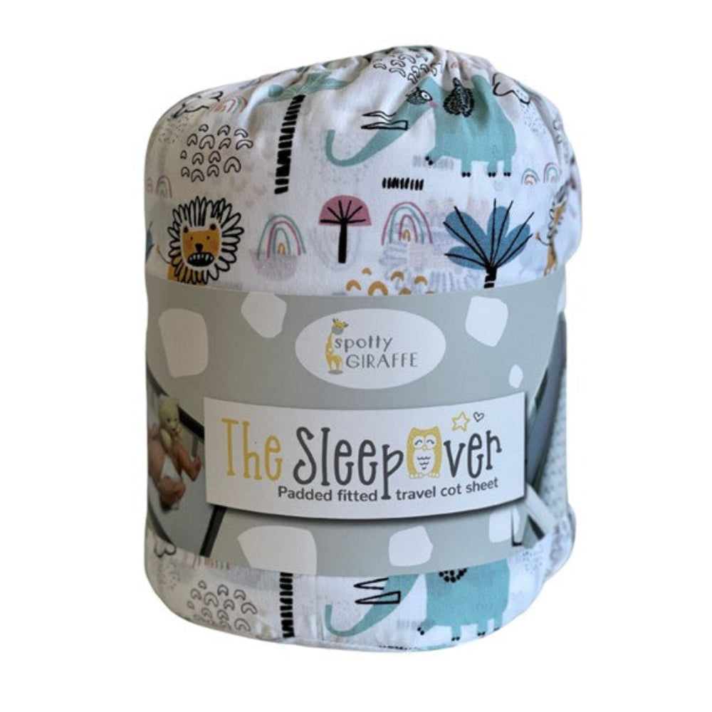 The Sleepover for Travel Cot Animal Design – babygoodswarehouse