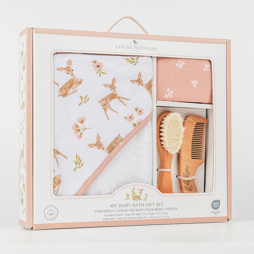 Living Textiles 4 pce Bath Gift Set - Sophia Garden