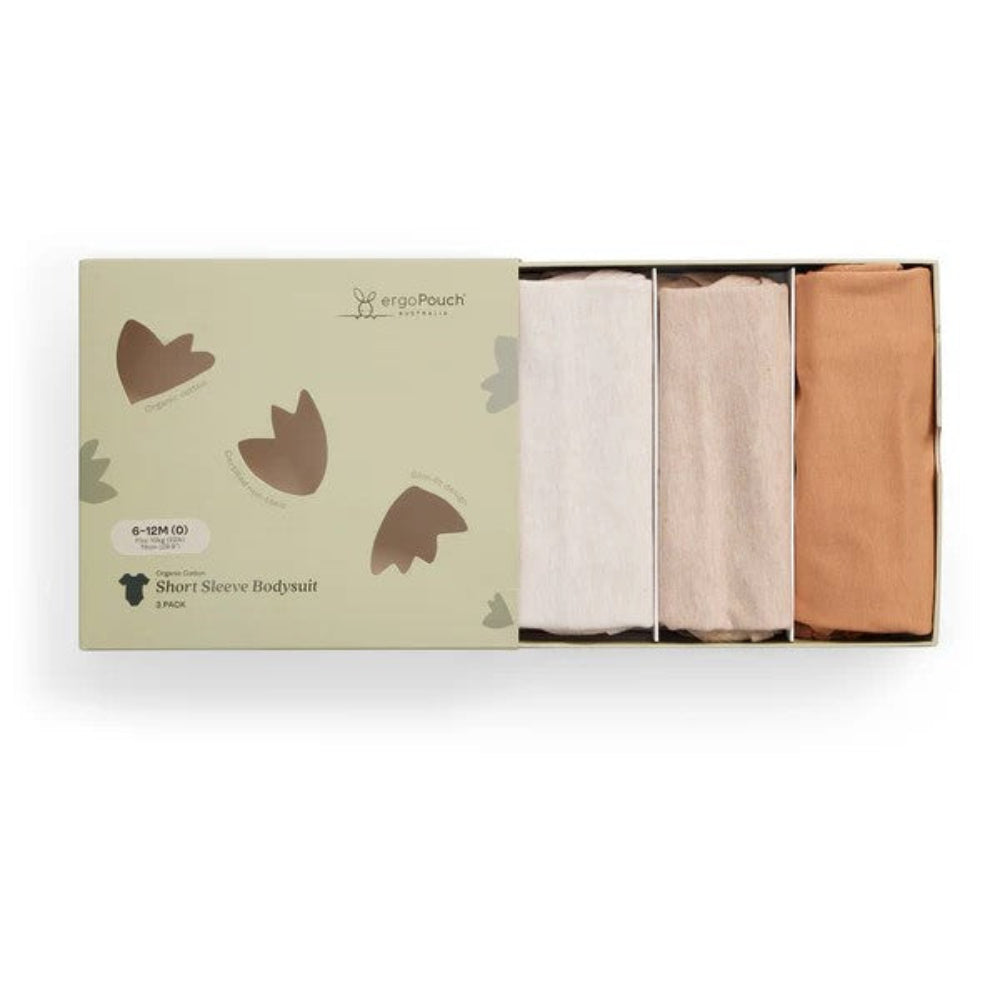 Ergopouch 3-Pack Short Sleeve Bodysuits Neutral